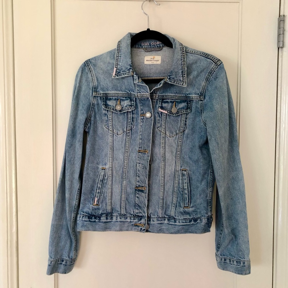 Marine Layer Jean Jacket Size Small